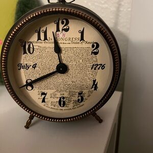 Classic Black and Cream Round Wall Clock